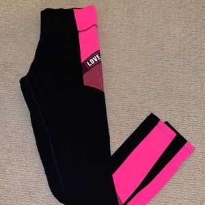 VS pink leggings